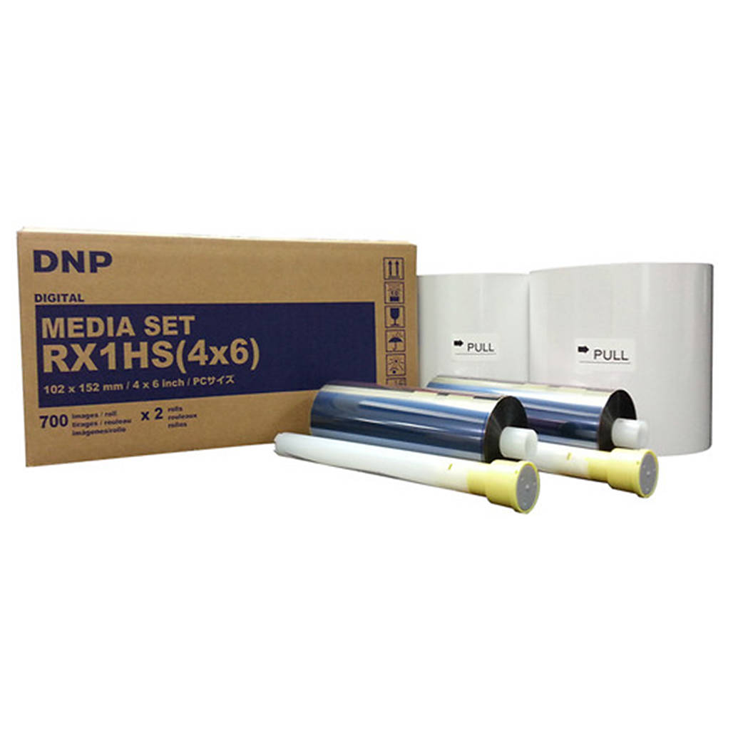 DNP 4x6 Media for DS-RX1 HS Printer (2 Rolls is 1400 prints)
