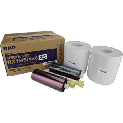 DNP 4 x 6 Center Perforated Media Set for DS-RX1HS Printer (2-Pack)
