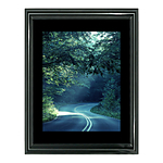 11x14 Custom Black Metal Frame, Black Mat with Glass 2