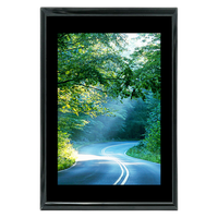 12x18 Custom Black Metal Frame, Black Mat with Glass 0