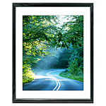 16x20 Custom Black Metal Frame, White Mat with Glass 0