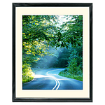 16x20 Custom Black Metal Frame, Off-White Mat with Glass 0