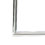 16x20 Custom Silver Metal Frame, White Mat with Glass 1