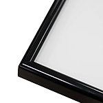 18x12 Custom Black Metal Frame, White Mat with Glass 1
