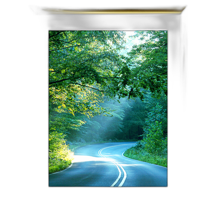 18x24 Custom Gold Metal Frame, White Mat with Glass
