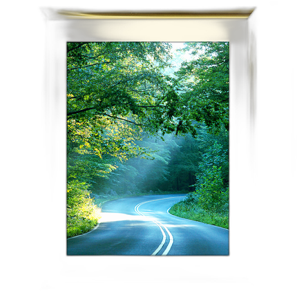 18x24 Custom Gold Metal Frame, Off-White Mat with Glass