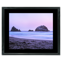 20x16 Custom Black Metal Frame, Black Mat with Glass 0