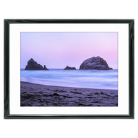 24X18 Custom Black Metal Frame, White Mat with Glass 0