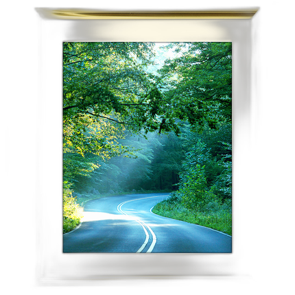 8x10 Custom Gold Metal Frame, Off-White Mat with Glass