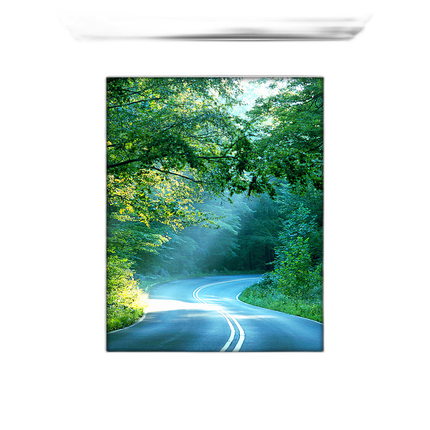 8x10 Custom Silver Metal Frame, White Mat with Glass