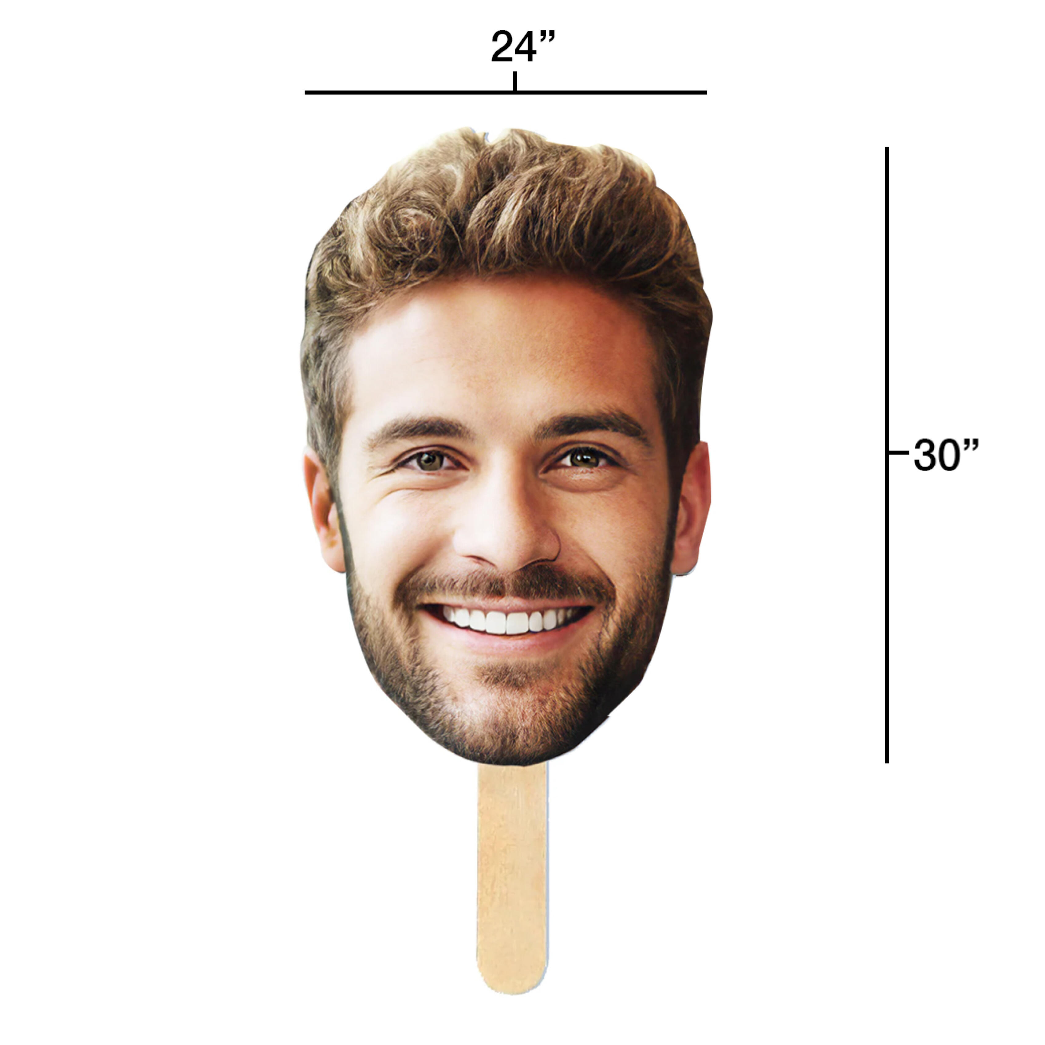 Personalized Face Print on Stick - 24x30