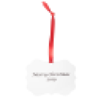 3 x 4 Two-Sided Scalloped Metal Ornament 0