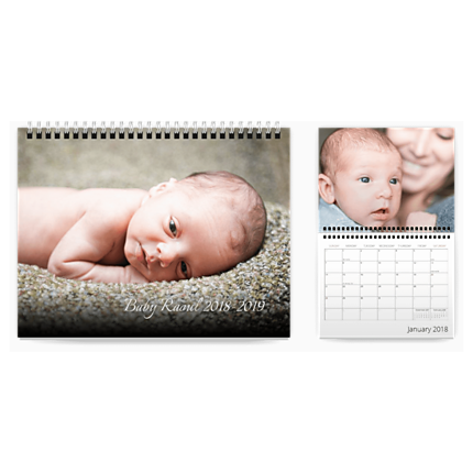 Wall-Mounted Calendar, 11x8.5, 18 months