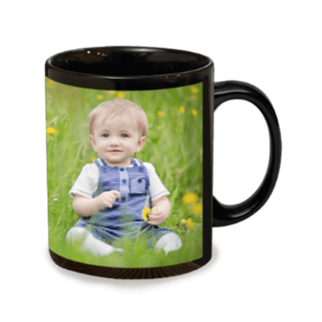 11 oz Black Ceramic Mug