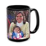 15 oz Black Ceramic Mug 0