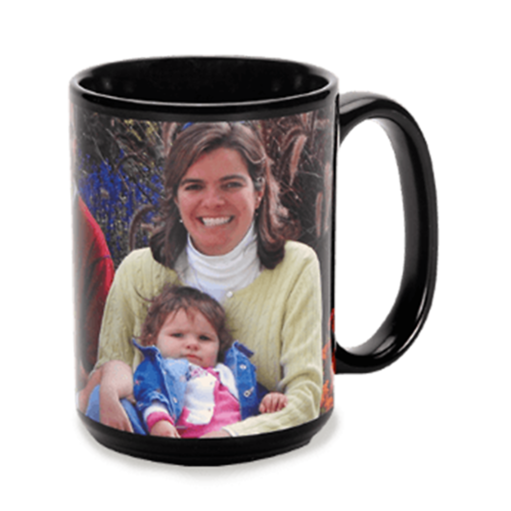 15 oz Black Ceramic Mug