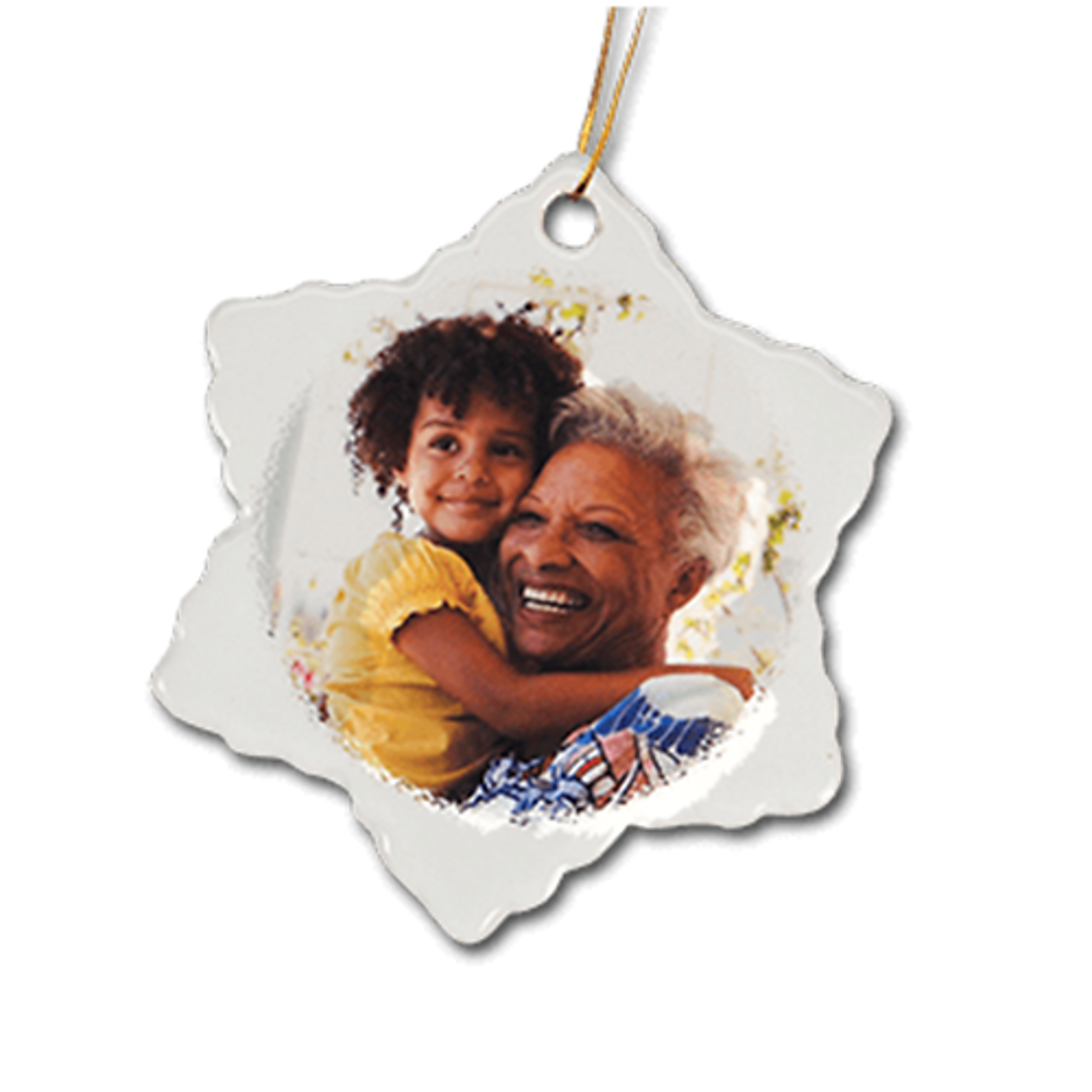 Ceramic Snowflake Ornament