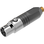 Deity Microphones DA5S Microdot to TA5F Adapter - Silver 0