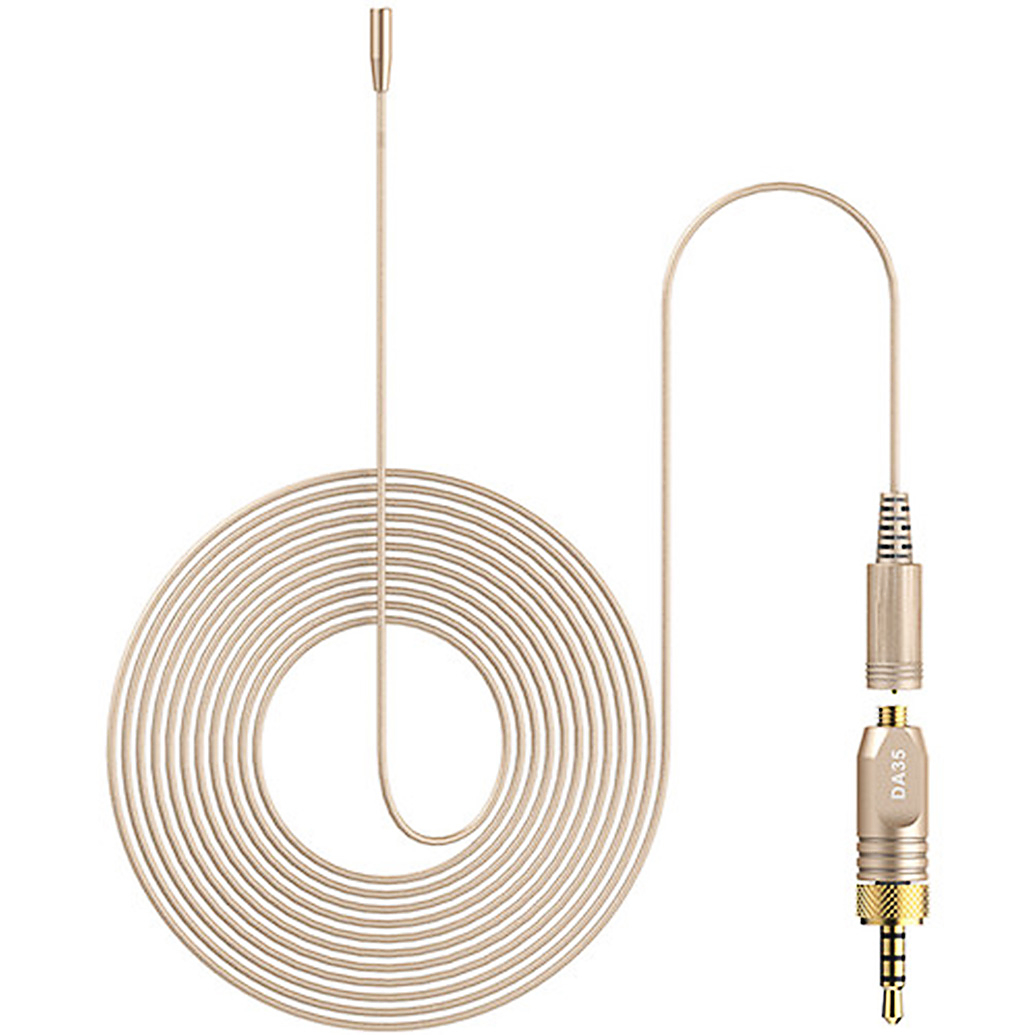 Deity Microphones W.Lav Mic with Microdot to DA4BG Adapter - Beige