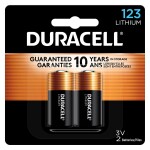 Duracell DL123AB2 2 Batteries Per Card 3v Photo Lithium Battery 0