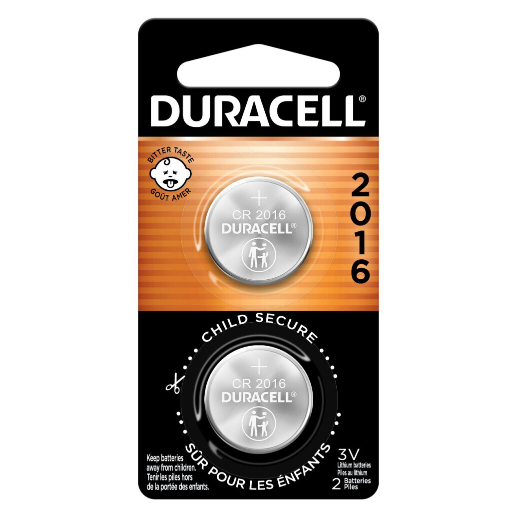 Duracell DL2016B2 2-Pack 3v Lithium Battery