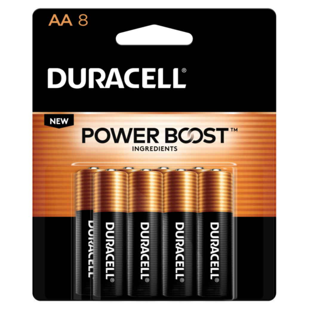 Duracell MN1500B8 AA 1.5V Alkaline Battery (8-Pk)