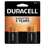 Duracell MN1604B2 9V Alkaline Battery (2-Pk) 0