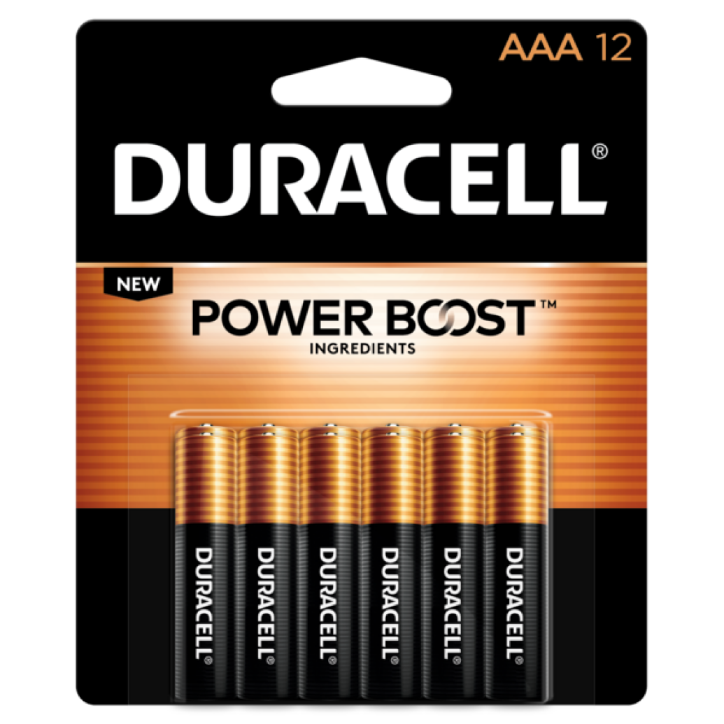 Duracell MN24VR12 AAA 1.5V Alkaline Battery (12-Pk)