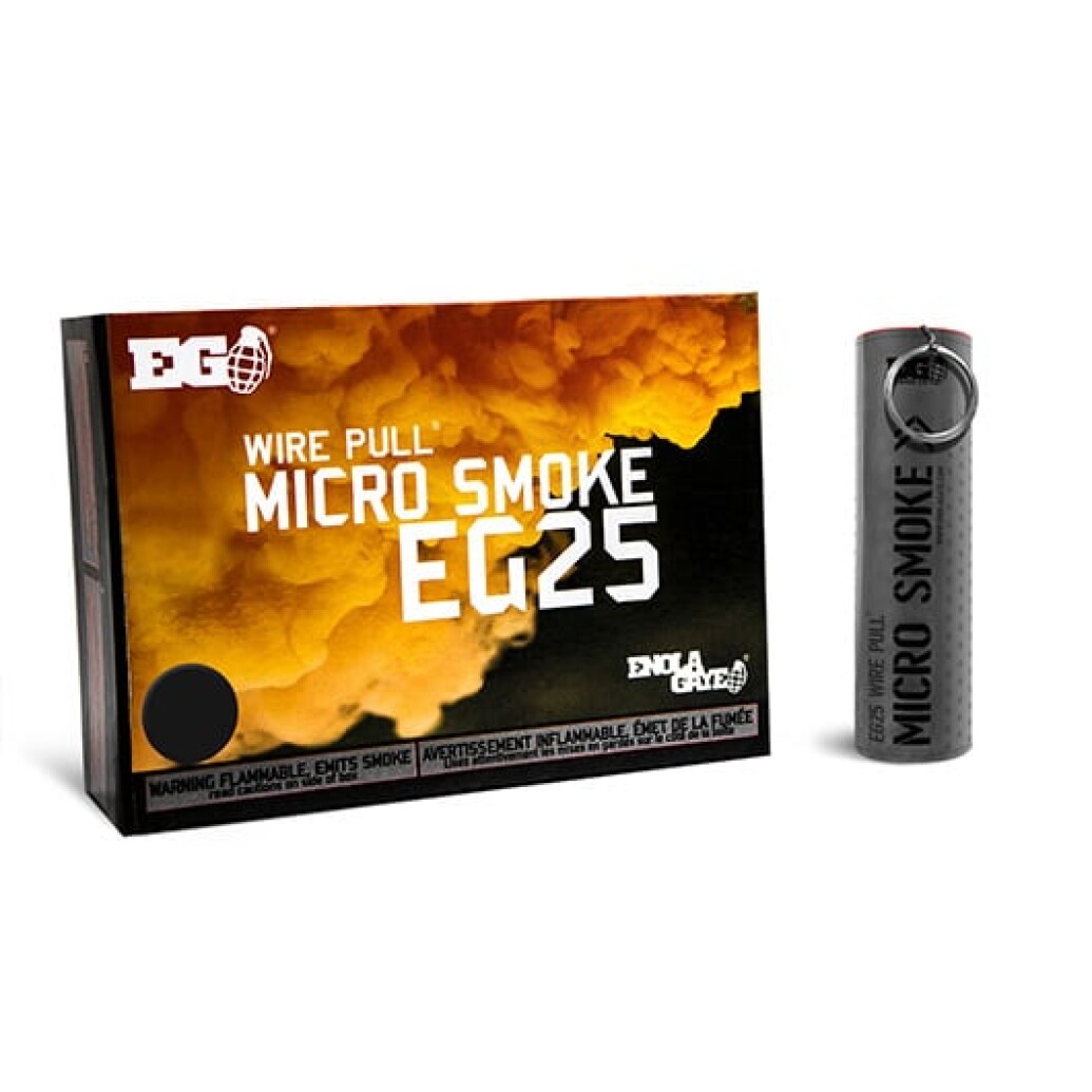 Enola Gaye EG25 Wire Pull Micro Smoke Grenade (Black)