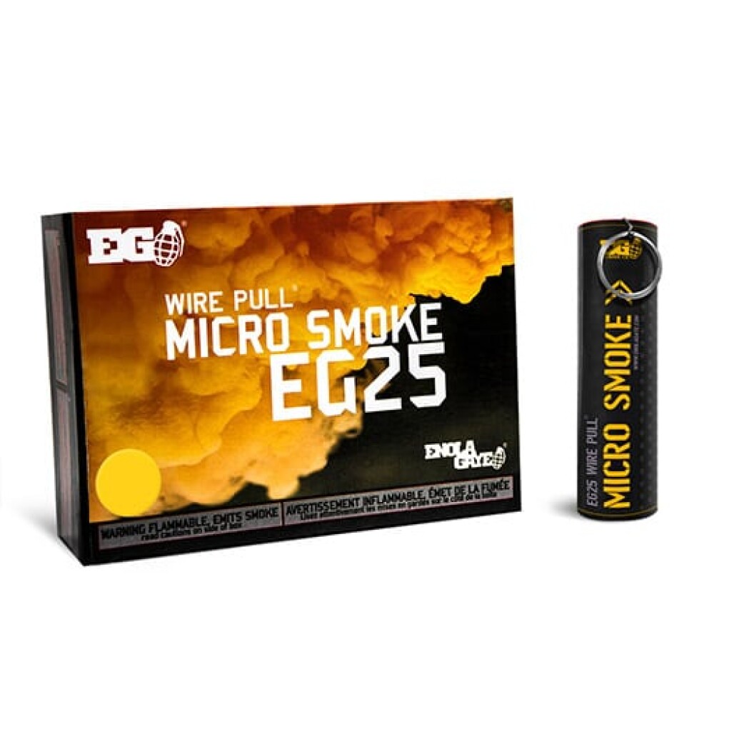 Enola Gaye EG25 Wire Pull Micro Smoke Grenade (Yellow)