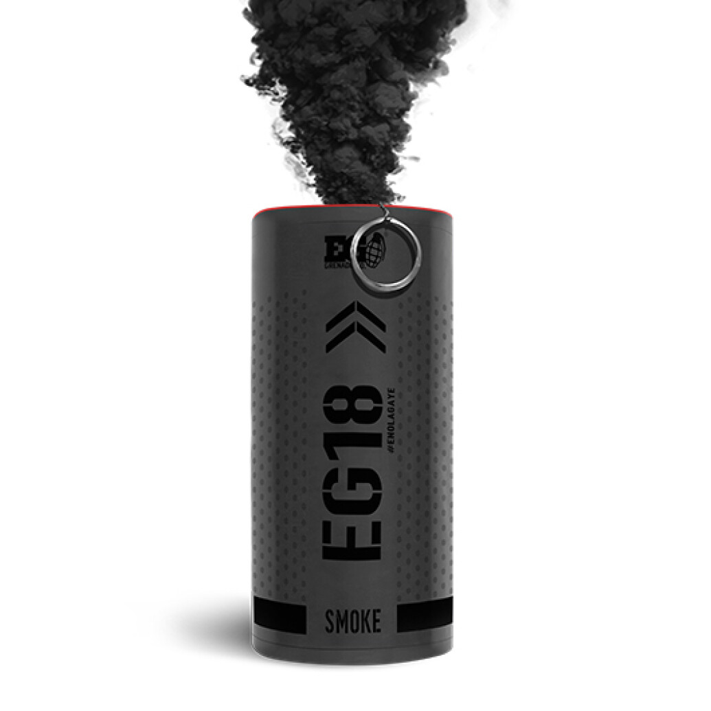 Enola Gaye EG18 High Output Wire Pull Smoke Grenade (Black)