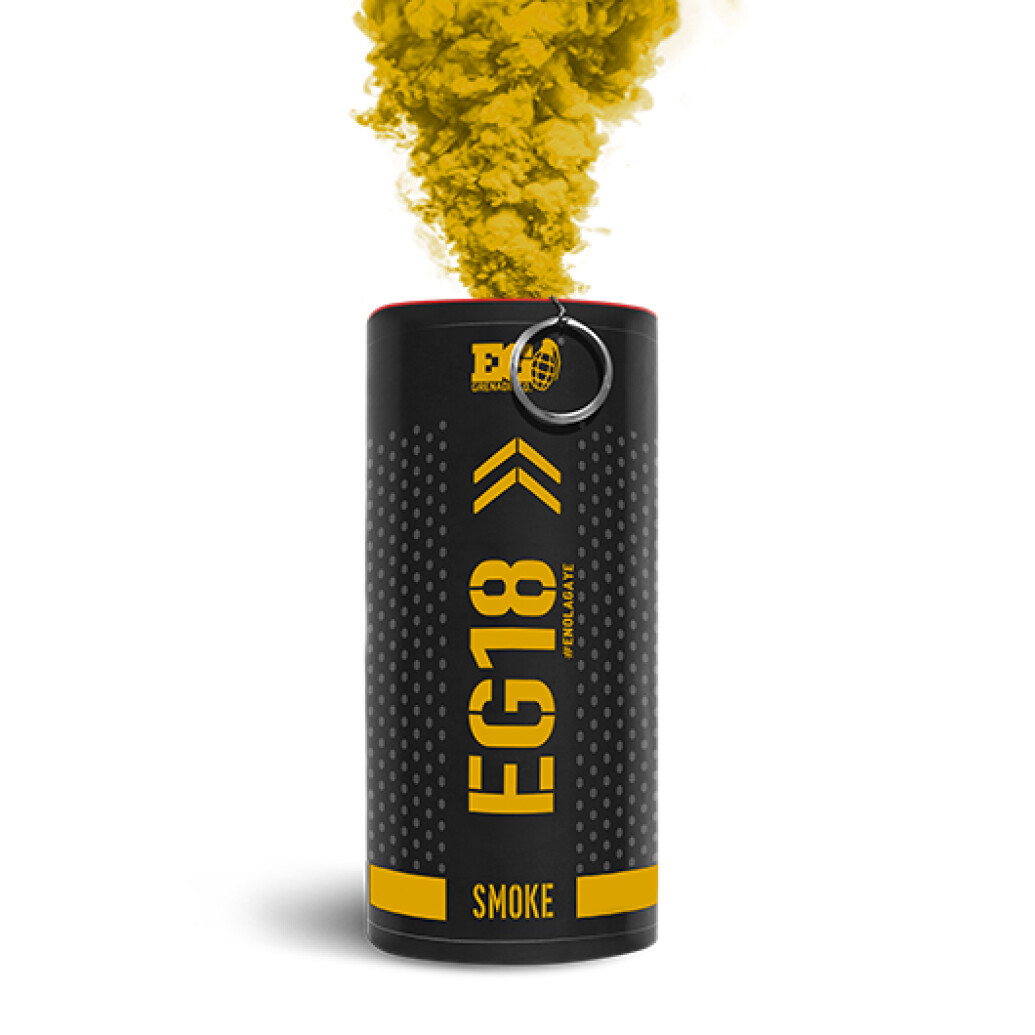 Enola Gaye EG18 High Output Wire Pull Smoke Grenade (Yellow)