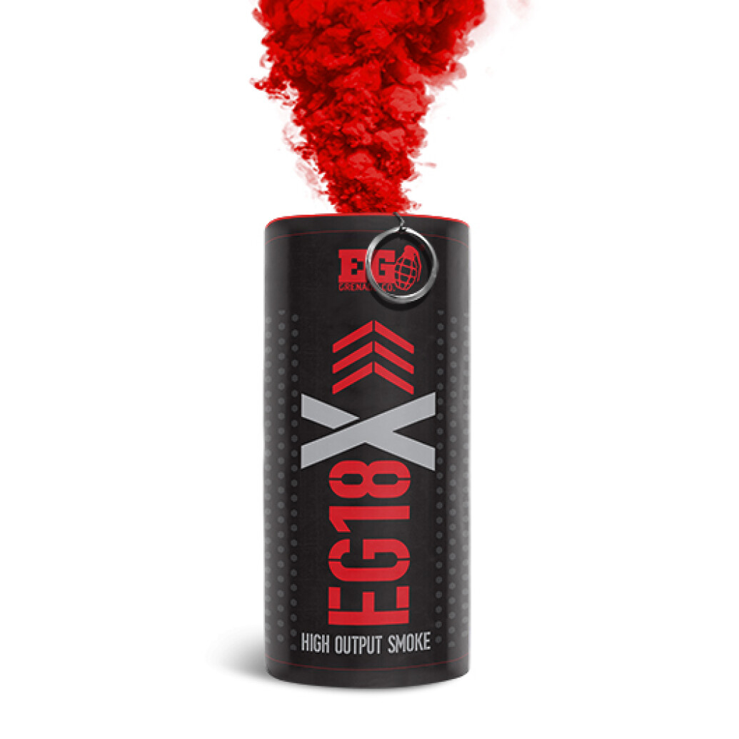 Enola Gaye EG18X High Output Wire Pull Smoke Grenade (Red)