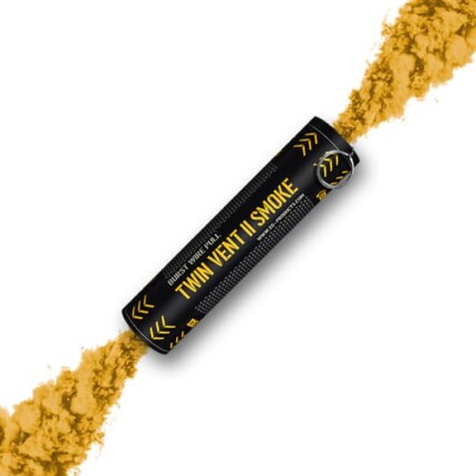 Enola Gaye Twin Vent 2 Wire Pull Smoke Grenade (Yellow)