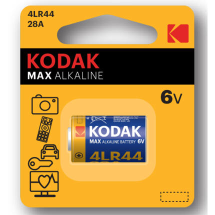 Kodak Alkaline Max 4LR44 28A 6V Battery