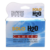 Solo H2O 35mm Single Use Underwater Camera with 400asa 27 EXP USA FILM 0
