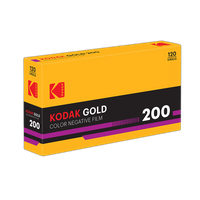 Kodak Professional Gold 200 Color Negative Film (120 Roll Film, 5-Pack) 0