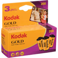 Kodak GB/GOLD 200 ASA  Color Film (35mm, 24 Exposures) 3-PACK 0