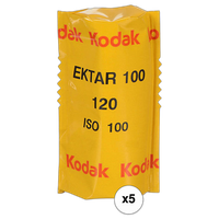 Kodak Ektar 100 Color Negative Film (120 Roll Film, 5 Pack) 7518566 1