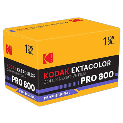 Kodak Ektacolor Pro 800 Color Negative Film (35mm Roll Film, 36 Exposures)
