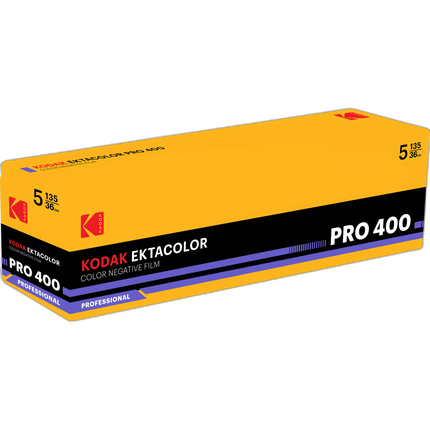 Kodak Ektacolor Pro 400 Color Negative Film (35mm Roll Film, 36 Exposures, 5