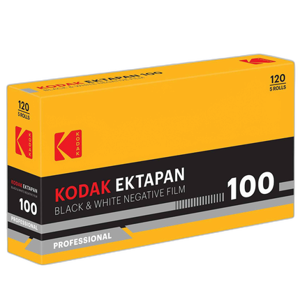 Kodak Ektapan 100 Black and White Negative Film (120 Roll Film, 5-Pack)