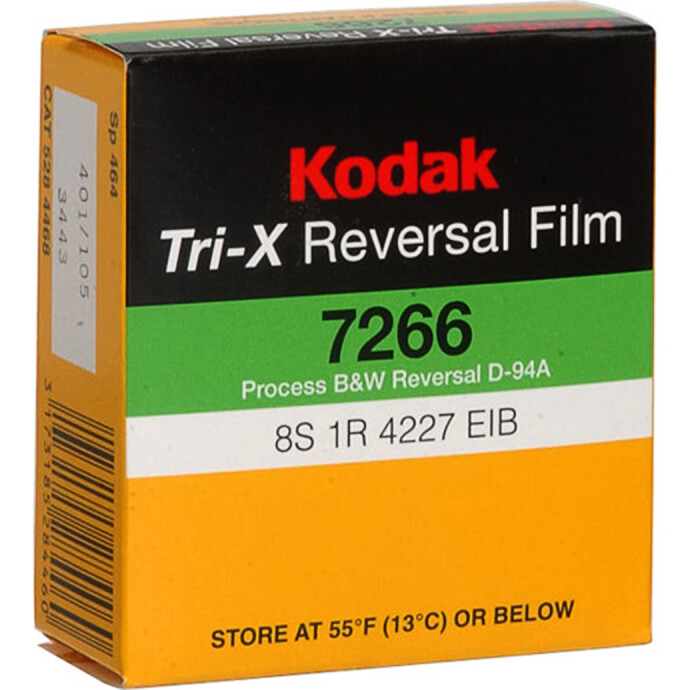 【カッパブックス】Kodak 7266 Tri-X Film 2本 Kodak Tri-X B and W Reversal Film 7266 (Super 8 - 50ft Roll)