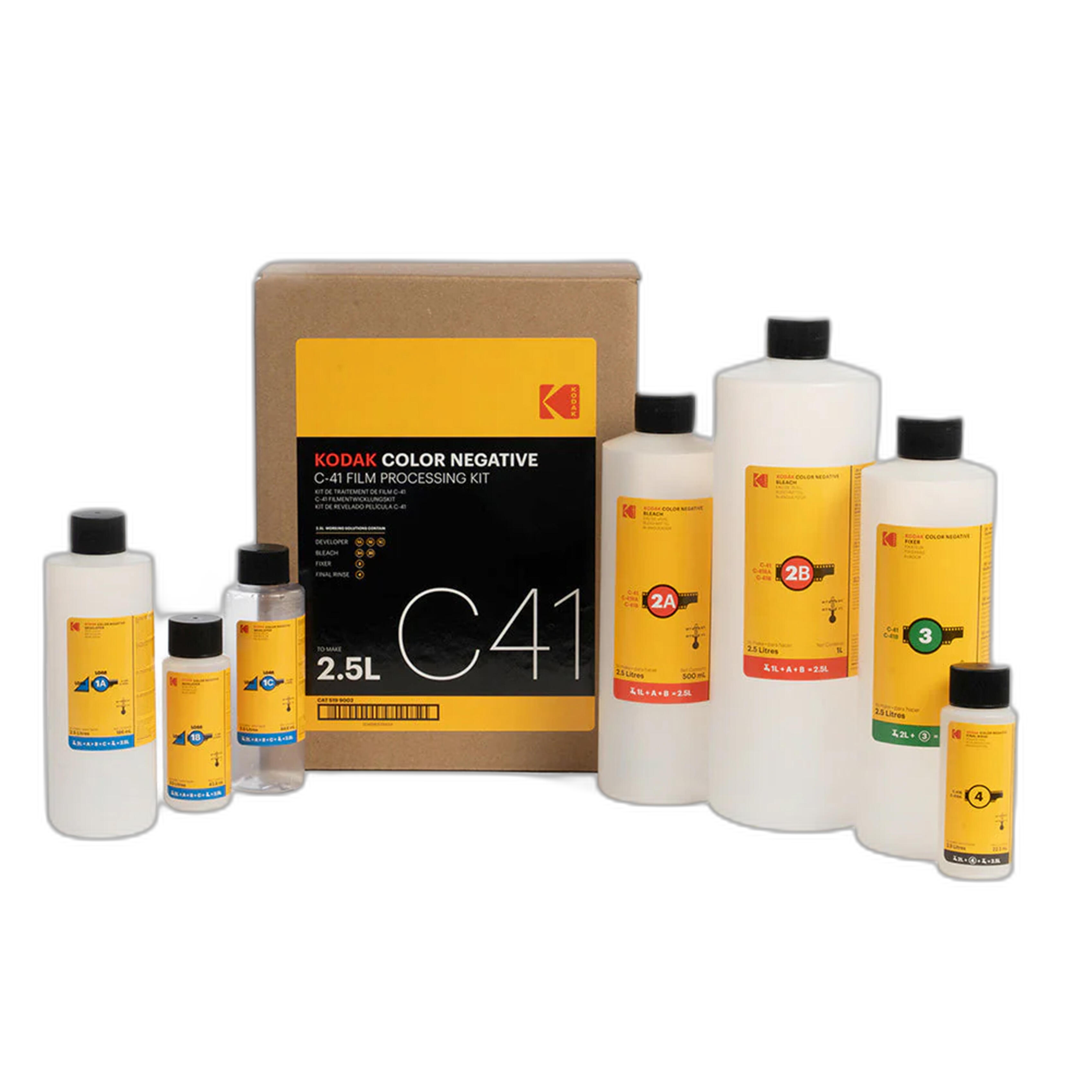 Kodak Color Negative C-41 Film Processing Kit - 2.5 Liters