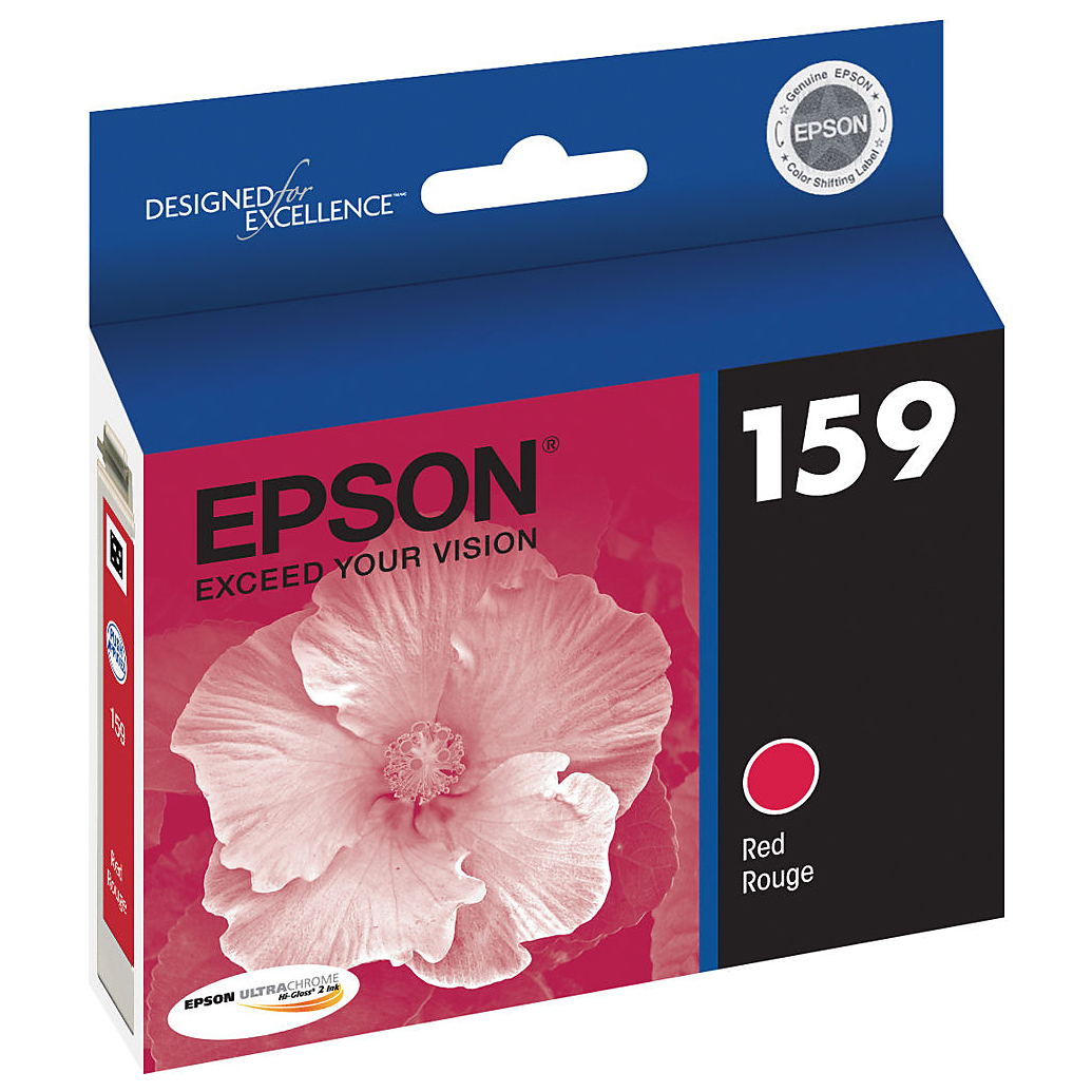 Epson 159 UltraChrome Hi-Gloss 2 Red Ink Cartridge for R2000