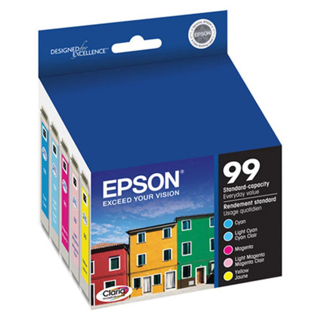 Epson T099 Claria Hi-Definition Color Multi-Pack Ink Cartridges