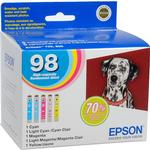 Epson T098 High Capacity Claria Ink: Full Color Cartridge Set 0
