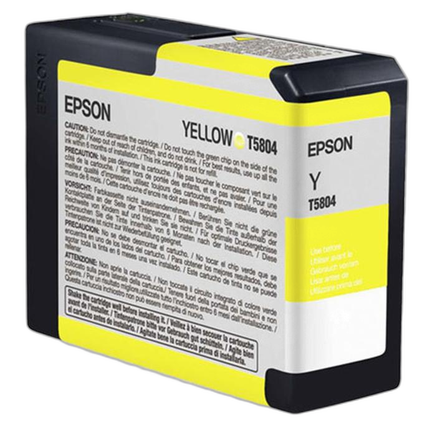 Epson T580400 UltraChrome K3 Yellow Ink 80ml for Stylus Pro 3800, 3880
