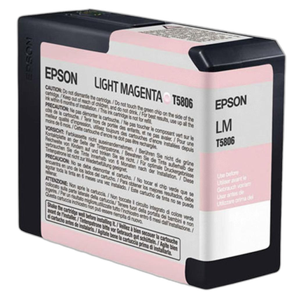 Epson T580600 UltraChrome K3 Light Magenta Ink 80ml for Stylus Pro 3800
