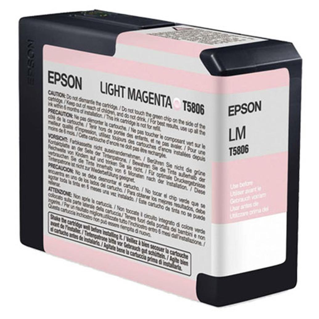 Epson T580600 UltraChrome K3 Light Magenta Ink 80ml for Stylus Pro 3800